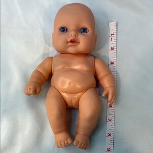 9" Baby Doll, Realistic, Caucasian Female Anatomically Correct Vinyl Blue Eyes